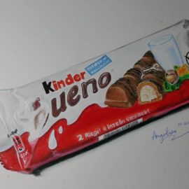 Drawing a Kinder Bueno chocolate bar - AnywheresArt